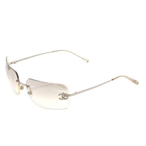 chanel sunglasses 40125 c 125 13 120 3n|CHANEL Rimless Sunglasses for Women .